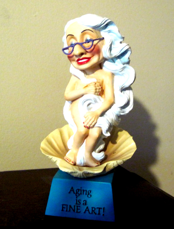 Biddys Figurines "Aging is a FINE ART" #4481 Westland Giftware Lady Godiva Type