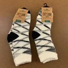Northeast Outfitters Womens Size 5-10 Striped Cozy Cabin Socks 2 Pairs NWT
