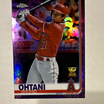Topps Chrome 2019 Shohei Ohtani #1 Purple Refractor Rookie /299 Angels