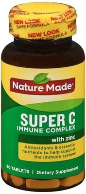 Nature Made Super C With Vitamin D3 & Zinc Tablets 60 Count