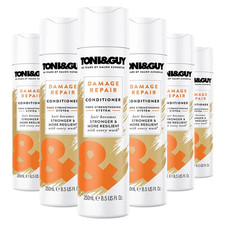 Toni&Guy Damage Repair Conditioner Fibre Strengthening Hair Every Wash 250ml x6 10.99 per litre