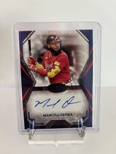 2025 Topps Tier One Marcell Ozuna Talent Auto Blue Foil #/99 Braves