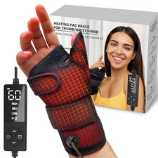 Wrist Thumb Brace Heating Pad for Arthritis and Carpal Tunnel Relief, Hand Heati
