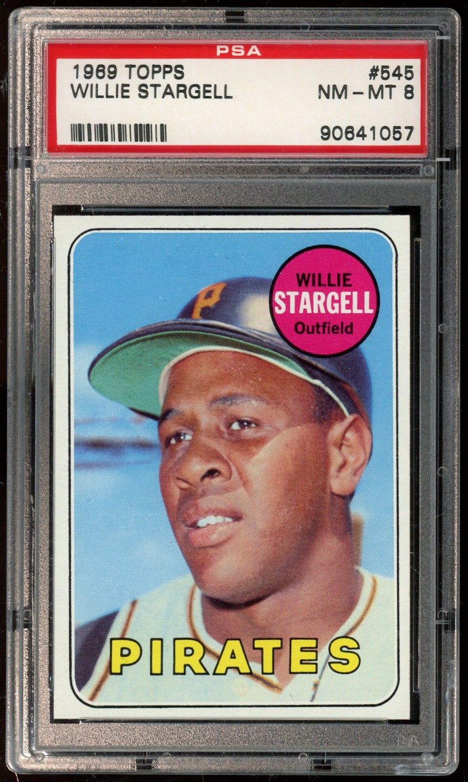 1969 Topps #545 Willie Stargell PSA 8