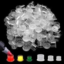 Tattoo Ink Caps - Autdor Mixed 300Pcs Cups 11mm 14mm 17mm Mixed-300pcs 