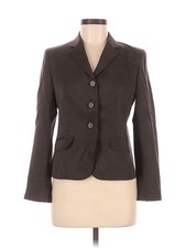 J.Crew Women Brown Wool Blazer 6 Petites