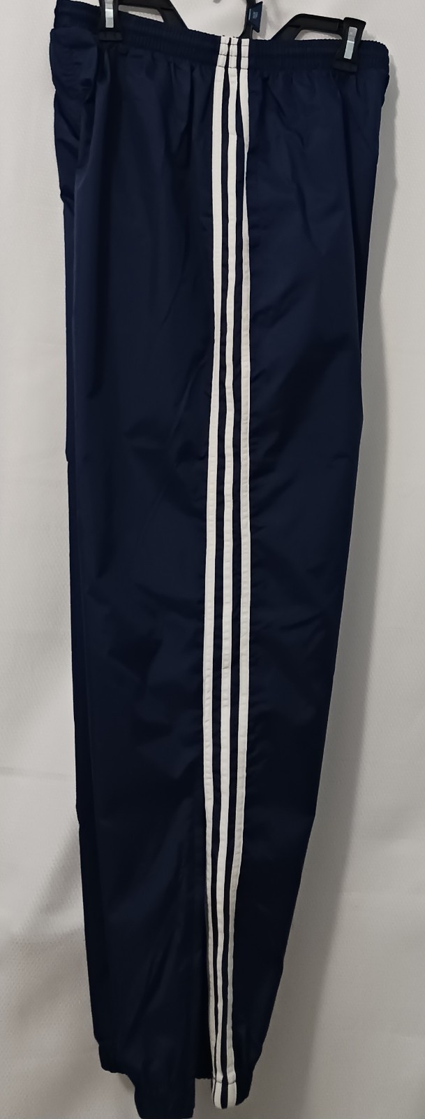 RARE 1999 GOOD CON Mens Adidas Team Dark Blue White Logo Windbreaker Pants Large thumbnail 2