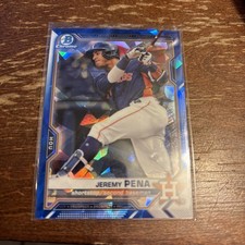 2021 Bowman Sapphire Chrome Prospects Jeremy Pena #BCP-11