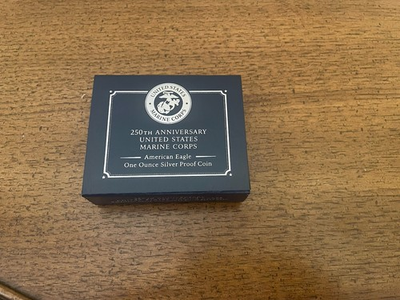 #ad #ad IN HAND 250th Anniversary US Marine Corps American Eagle 1 Oz Coin SHIPS ASAP $149.99