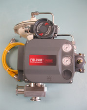 1" Fisher SS 32-84 021SA Válvula de Control Sanitario DVC6010F Posicionador de Bus de Campo P21
