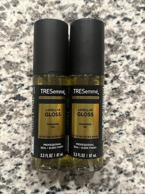 Lot of 2, Tresemme Lamellar Gloss Finishing Oil, Seal + Sleek Finish, 3.3oz