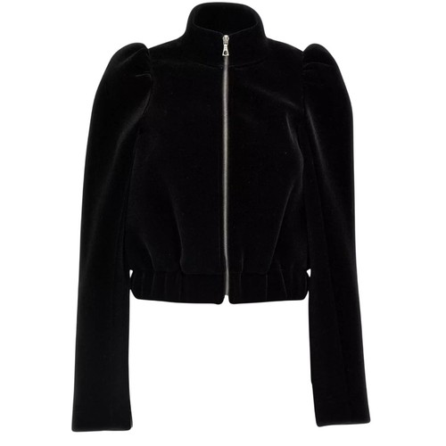 DRIES VAN NOTEN 'VURAS' HIGH NECK PUFF SHOULDER JACKET SZ MEDIUM