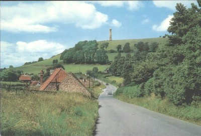 Vintage Postkarte The Tyndale Monument North Nibley Nr Dursley UK Landschaft
