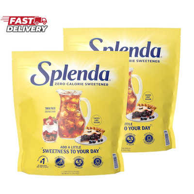 SPLENDA Zero Calorie Sweetener, Granulated Sugar Substitute, Resealable Twin Pac