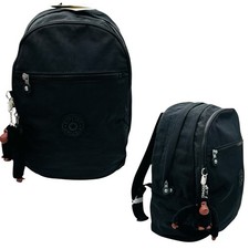Mochila escolar KIPLING Challenger de nailon negra con correas ajustables tonales