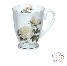 Royal Arden Bone China Mug Microwave Safe Rose Pattern 37131