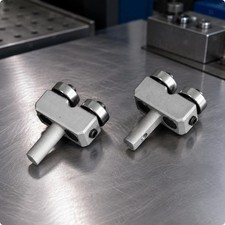 2 St&uuml;ck Metall-F&uuml;hrungsstift mit Rollenlagern bearbeitet Bands&auml;genf&uuml;hrung