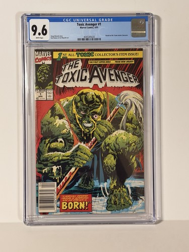 Toxic Avenger #1 - CGC 9.6 - White Pages - Marvel 1991 - Toxic Crusaders