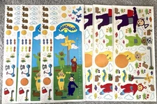 Teletubbies Measure Me Priss Prints Jumbo Stick Ups Wall Decals Nursery Lot Of 6
