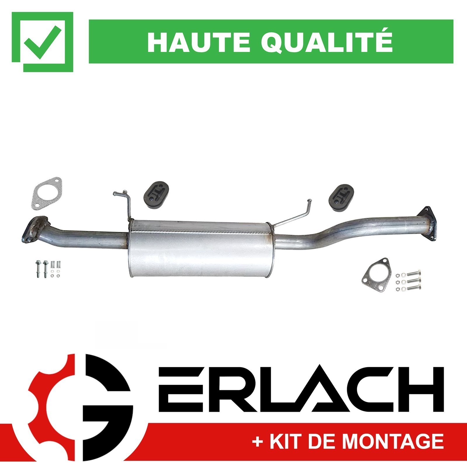 Silencieux intermédiaire pour Pajero 3.2 DI-D 2695mm réparation échappement