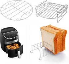 Air Fryer Racks Set 3Pcs, Stainless Steel Layer Racks Air Fryer Accessories, ...