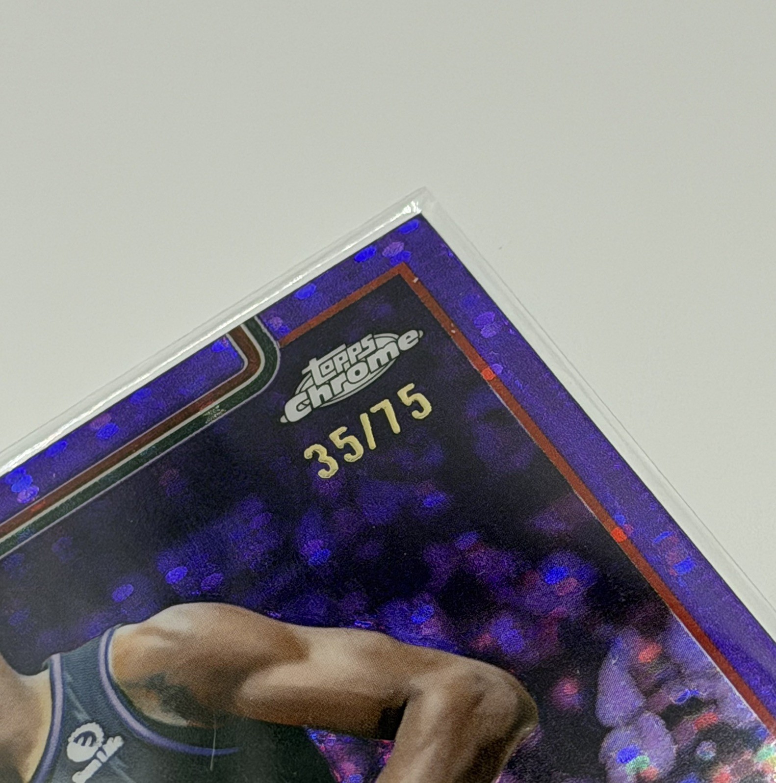 Topps Chrome RJ Barrett Toronto Raptors #225 Pulsar Purple Refractor /75