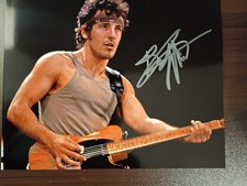 Bruce Springsteen Signed 8x10 COA W/Matching Numbered Sticker