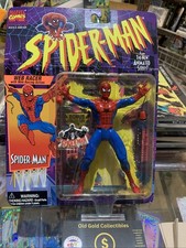 Toy Biz 1994 Marvel Spider-Man Animated Series Web Racer Action Figure & Pin New