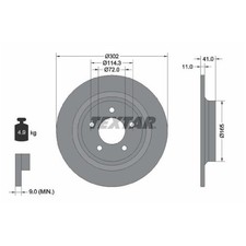 2x Bremsscheibe hinten für Mazda 5 CR CW | 26251087