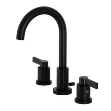 Kingston Brass FSC892.NDL NuvoFusion 1.2 GPM Widespread Bathroom - Black