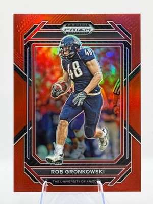 2023 Panini Prizm Draft Picks Rob Gronkowski Prizms Red #/299 Patriots