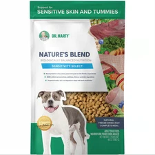Dr. Marty Nature's Blend Sensitivity Select Freeze-Dried Raw Dog Food 48 oz Bag.