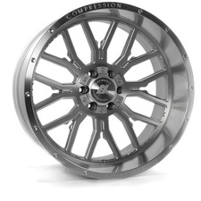 22x12 Axe Ax6.1 Silver Wheels 8x6.5 -44mm Set Of 4
