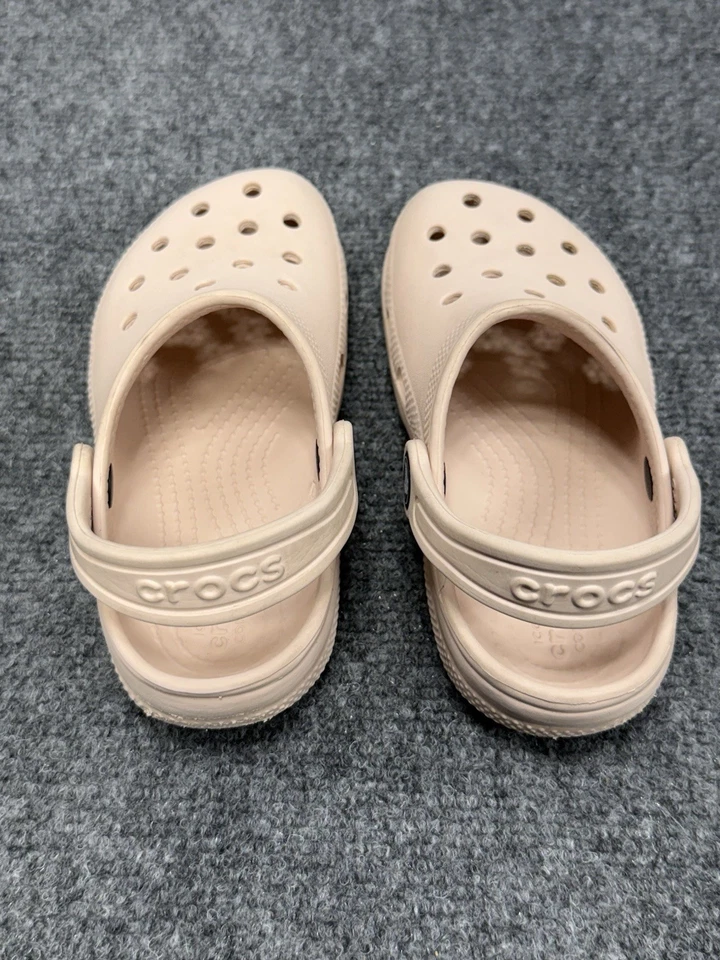 Zuecos Crocs Clásicos Niños C10 Beige Hueso Ligeros Sin Cordones Zapatos Cómodos  Foto 4 de 4