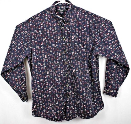 Trader Bay Men's Shirt XLT L/S Button Down Blue w… - image 1