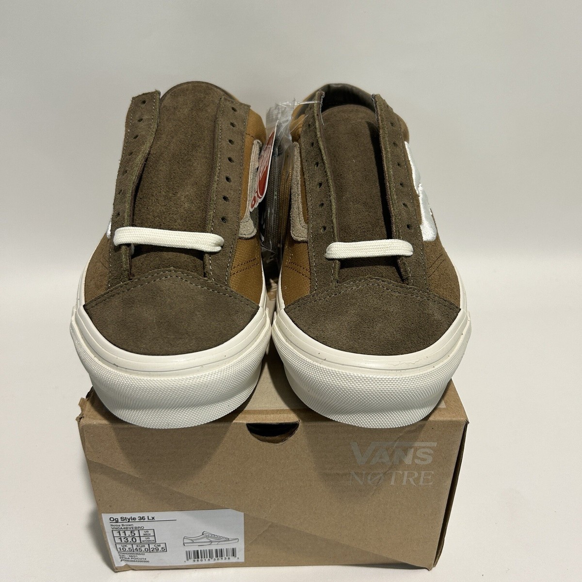 Notre x Vans Vault OG Old Skool 36 LX “Expresso Brown” Men's Notre x Vans Vault OG Old Skool 36 LX “Expresso Brown” Men's