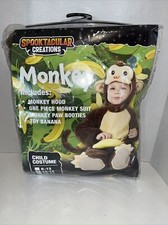 Spooktacular Creations "Little Monkey" Halloween Costume Size 12-18 Months