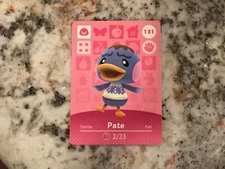 A PATE 131 Animal Crossing Amiibo Authentic Nintendo Mint Card From Series 2