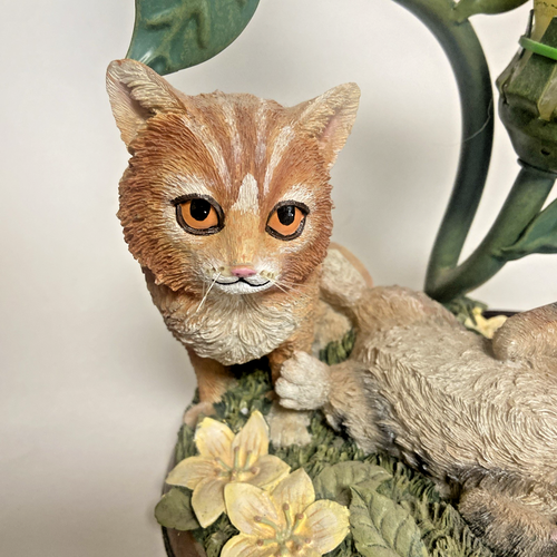 Bradford Exchange Cat Lamp 16" - "Purr-fectly Playful Kitten Torchiere" - Picture 4 of 8
