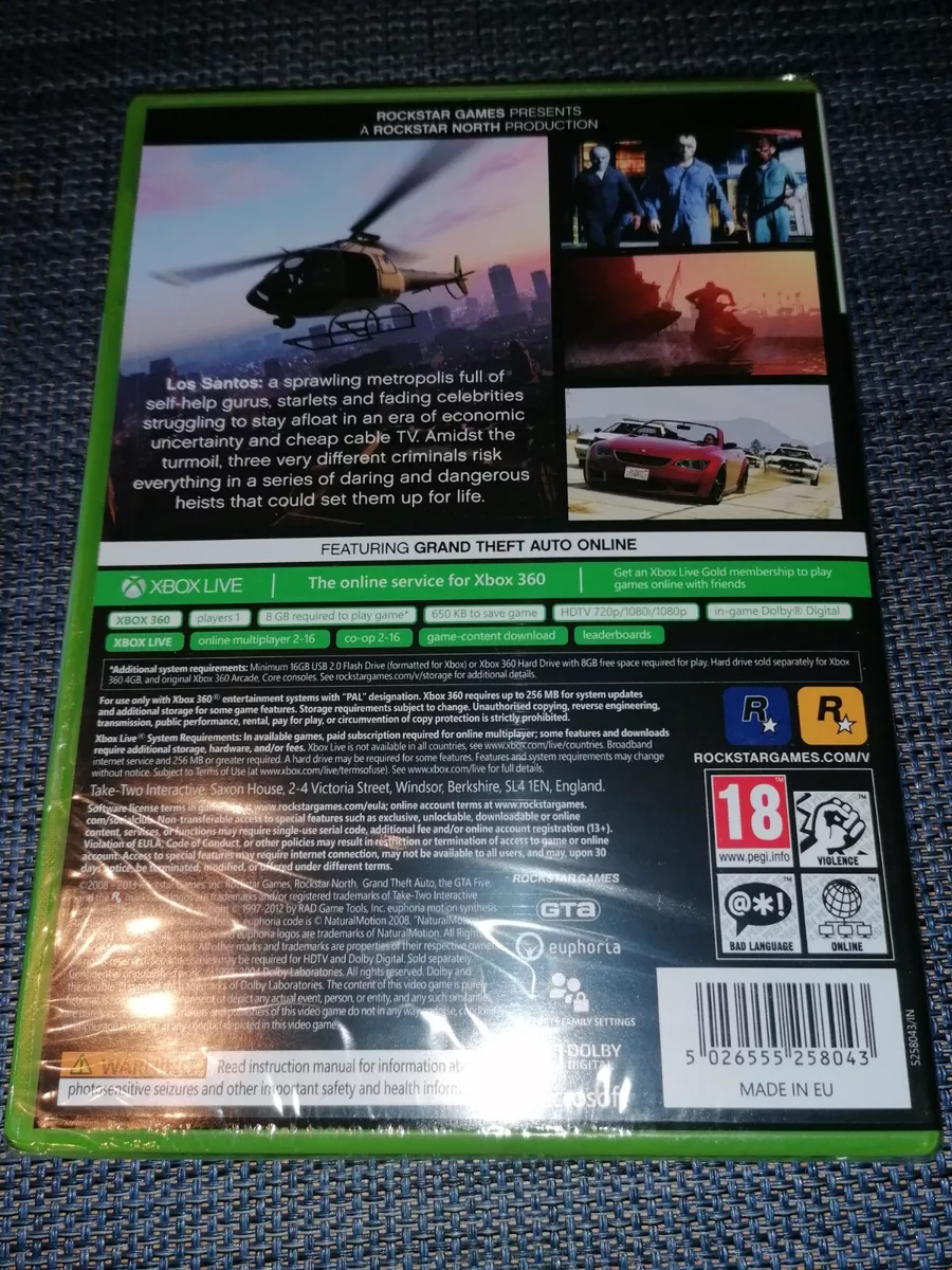 Grand Theft Auto V (Gta 5) - Xbox 360 (Mancha) #1 (Com Detalhe