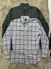 Jos. A. Bank Executive Collection Men's Button Down Plaid Dress Shirt Medium Lot
