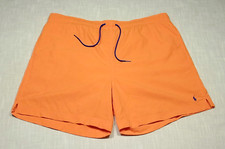 Vtg RALPH LAUREN Swim Trunks Shorts 90s Mesh Lining ORANGE Near MINT XL