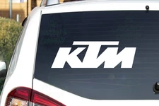 KTM Logo - CNC cut Decal Vinyl Sticker -Pic from multi colors! O651