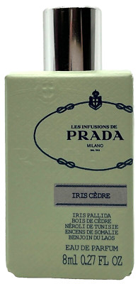 PRADA LES INFUSIONS DE IRIS CEDRE EDP MINI SPLASH WOMEN 0.27 Oz TRAVEL SIZE!!!