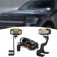 3.5 Led Pods Ditch Light Kit - Amber Drlstrobe For Ford F-150 2004-2014