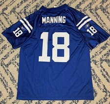 VTG Peyton Manning Indianapolis Colts Reebok NFL Football Jersey Youth XL 18-20