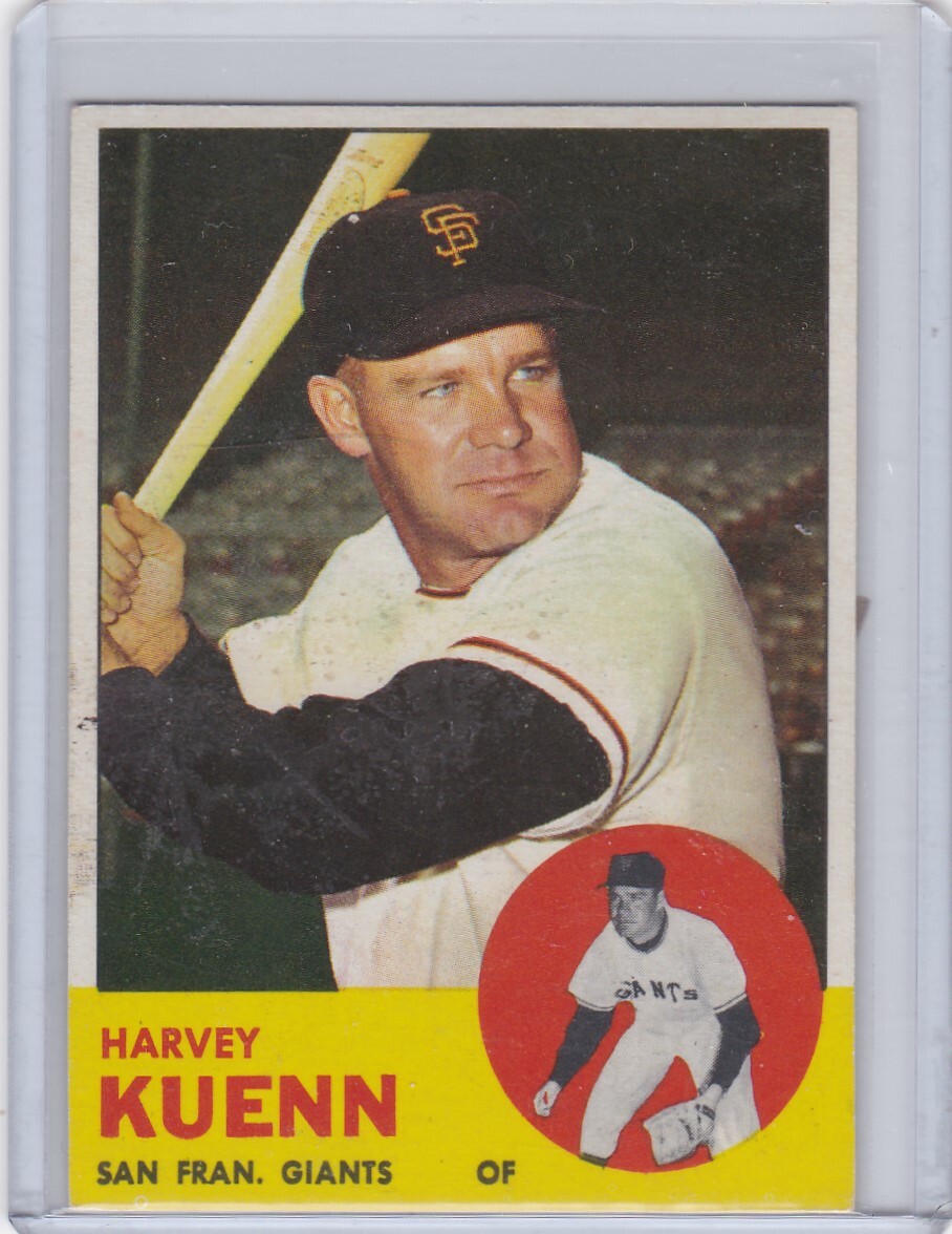 FILA 1963 Topps Baseball #30 Harvey Kuenn Giants Free Shipping!