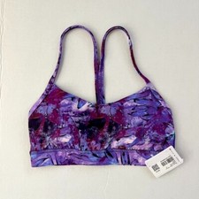 lululemon Flow Y Bra Nulu Light Support, A  C Cups Size 4 NWT 