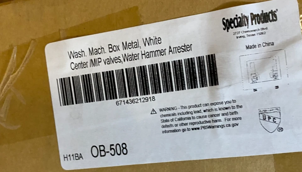 Caja de salida de lavadora con antirrobo de martillos de agua de acero inoxidable, Foto 2 de 4