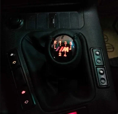 Weighted ZHP 5 Speed BMW illuminated Genuine Leather Shift Knob M3 E30 E36 E46 - Picture 2 of 5